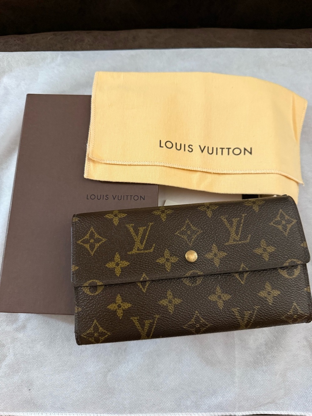 Louis Vuitton Monogram Porte Trésor International long wallet